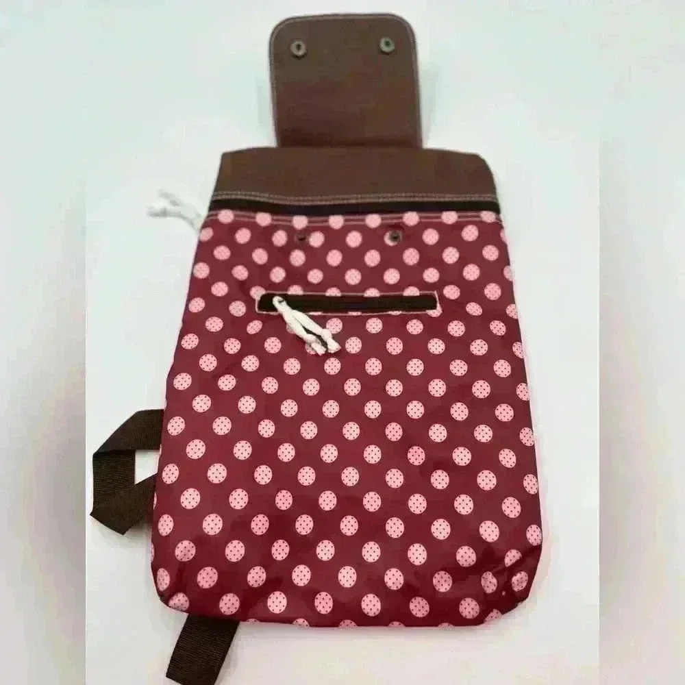 🆕 Girls Monster Backpack 🎒 polka dots